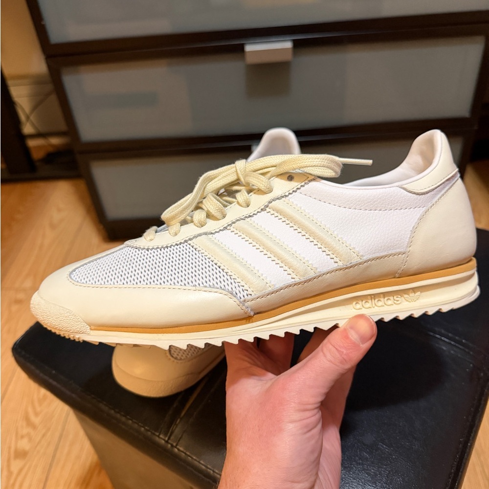 Adidas Women's White and Cream Athletic Shoes